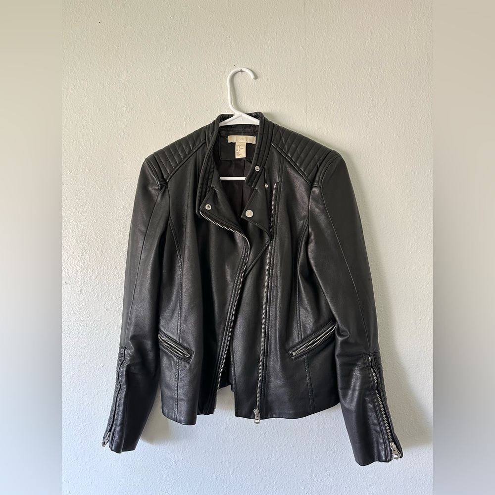 H&M Vegan Leather Moto Jacket